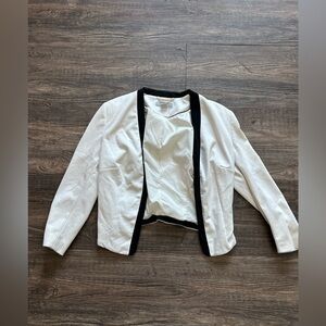 H&M Elegant Women's White and Black Blazer size 6
